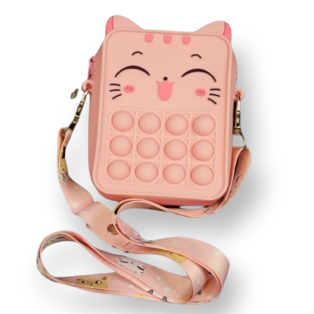 Cat Fidget Popper Crossbody Purse - Picture 2 of 5
